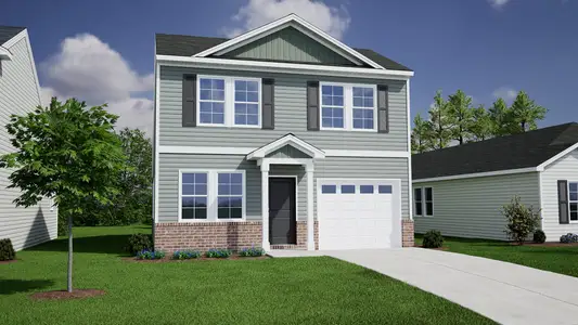 New construction Single-Family house 111 Cloverfield Ln, Spartanburg, SC 29303 plan Atkinson - Genesis Value Collection - image