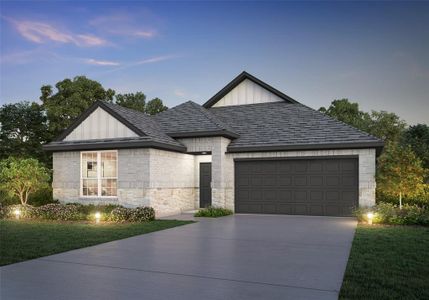 New construction Single-Family house 3040 Waxwing Drive, Brookshire, TX 77423 The Benbrook- photo 0