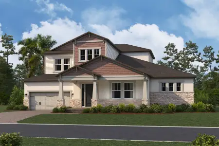 New construction Single-Family house 12025 Encore At Ovation Wy, Winter Garden, FL 34787 plan Serenity - Lakefront Series - image