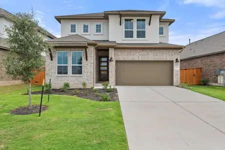 New construction Single-Family house 332 Lariat Lp, Liberty Hill, TX 78642 plan Rowan - image