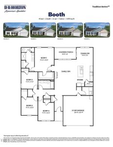 New construction Single-Family house 4205 Bertines Ct, Elm City, NC 27822 plan BOOTH - DRHE - image