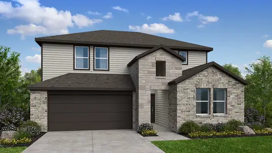 New construction Single-Family house 104 Childress St, Hutto, TX 78634 plan Sparrow - image