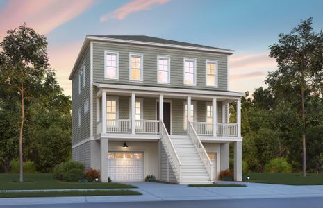 New construction Single-Family house 3865 W Ashley Cir, Charleston, SC 29414 plan Primrose - Drive Under - image