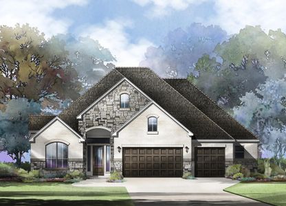 New construction Single-Family house 1711 Yardzen Ln, San Antonio, TX 78260 plan Dewitt - image