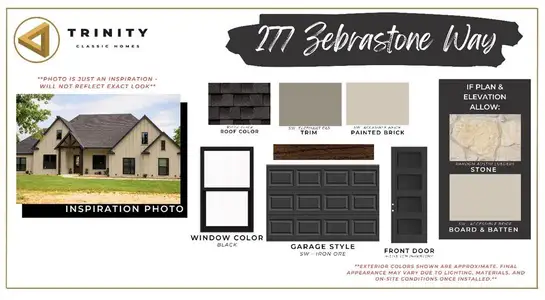 New construction Single-Family house 277 Zebrastone Wy, Poolville, TX 76487 plan Courtland Drive - image