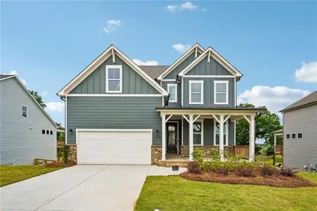 New construction Single-Family house 654 Grand Wehunt Dr, Hoschton, GA 30548 plan The Hickory B - Unfinished Bas - image