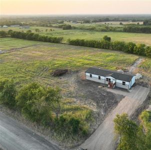 Aerial view with a rural view