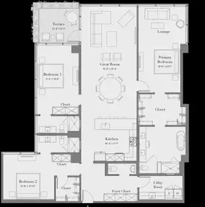 New construction Condo house 7230 E Mayo Blvd, Scottsdale, AZ 85255 plan 3B-01 - image