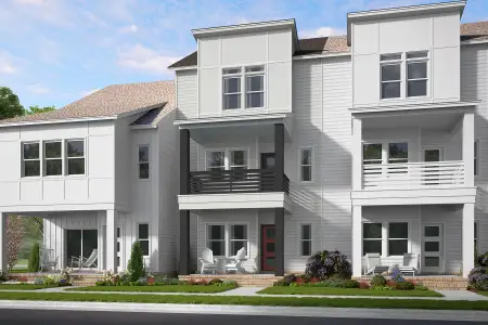New construction Townhouse house 1132 Lamplighter Dr, Raleigh, NC 27604 plan Bluebird - image