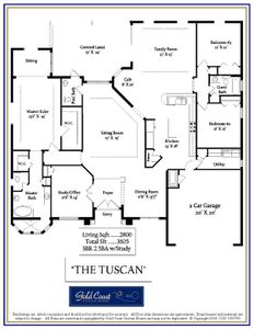 New construction Single-Family house 602 Mahogany Run, Palm Coast, FL 32137 plan The Tuscan - image