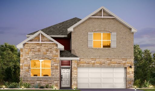 New construction Single-Family house 1909 Fannie Rd, Georgetown, TX 78633 plan Wyatt - image