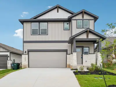 New construction Single-Family house 13007 Cerulean Spring Dr, Buda, TX 78610 plan The Lassen (370) - image