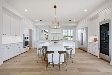 From the white oak floors to the quartz counters and distinguished light fixture, Eppright Homes will walk you through the design process to curate the perfect aesthetic.