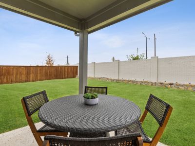 Enjoy the sunset on your backyard patio.