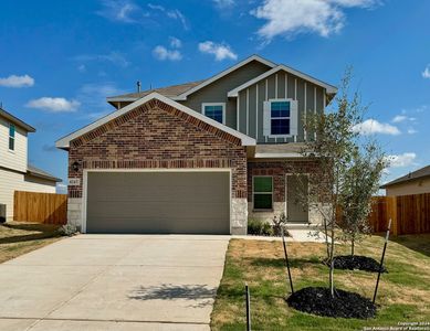 New construction Single-Family house 4247 Tarragon Place, Von Ormy, TX 78073 The Nicole- photo 0