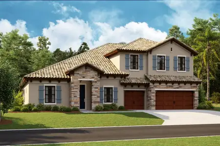 New construction Single-Family house 10517 Meadowrun Dr, Lithia, FL 33547 plan Key West II - image