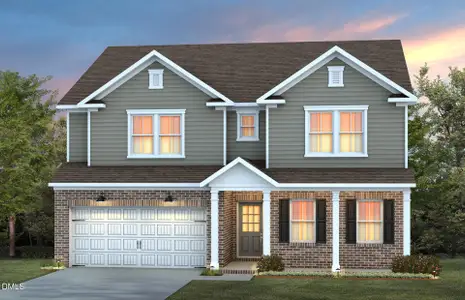 New construction Single-Family house 223 Bridle Brook Wy, Fuquay Varina, NC 27526 plan Mitchell - image