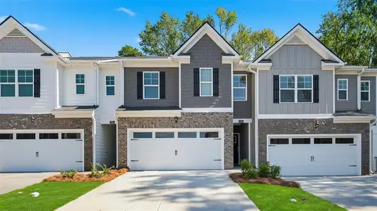 New construction Townhouse house 1326 Aura Ln, Lawrenceville, GA 30045 plan Stratford - image