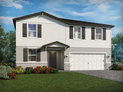 New construction Single-Family house 14337 Sw Rain Rd, Indiantown, FL 34956 plan Marigold - image