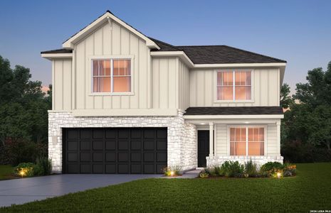 New construction Single-Family house 8239 Brandy Br, San Antonio, TX 78252 plan Enloe - image