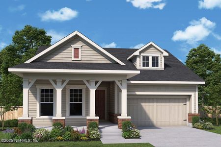 New construction Single-Family house 5981 Canopy Row St, Jacksonville, FL 32224 plan The AC Chester - image