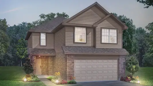 New construction Single-Family house 2983 Sir Ian Blake Dr, Conroe, TX 77301 plan The Lowry - image
