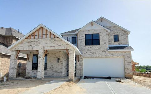 New construction Single-Family house 12347 Palmetto Drive, Mont Belvieu, TX 77523 Bernini Plan- photo 0