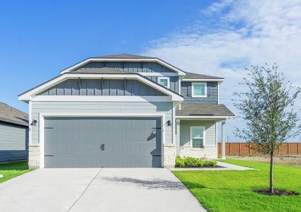 New construction Single-Family house 101 W Luna Blue Ln, Jarrell, TX 76537 plan Oak - image