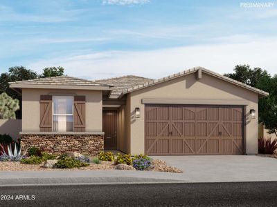 New construction Single-Family house 16035 W Desert Hollow Drive, Surprise, AZ 85387 Sierra- photo 0