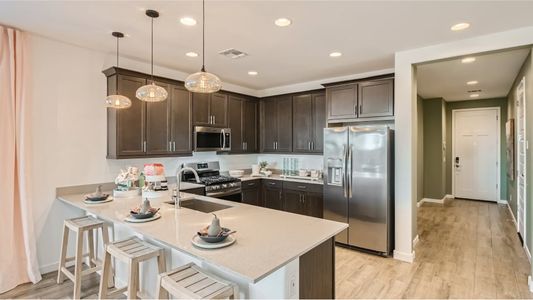 Kitchen center island with seating