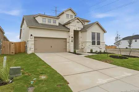 New construction Single-Family house 346 Haby Holw, San Antonio, TX 78253 plan Lewis - image