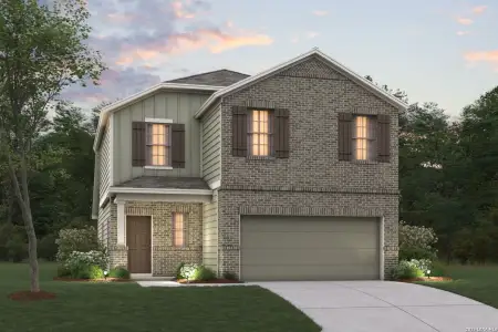 New construction Single-Family house 1626 Planters Moon, New Braunfels, TX 78130 plan Larkspur - 30' Smart Series - image