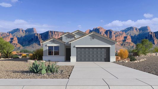 New construction Single-Family house 12638 E Agave Ln, Florence, AZ 85132 plan Raven - image
