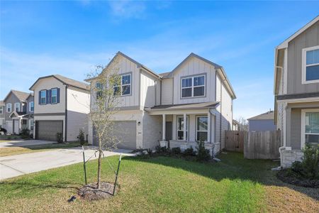 New construction Single-Family house 26216 Wildrye Dr, Magnolia, TX 77355 Enloe- photo 1 1