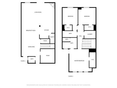 Mirror image of the floor plan of 14828 Spica Ct.