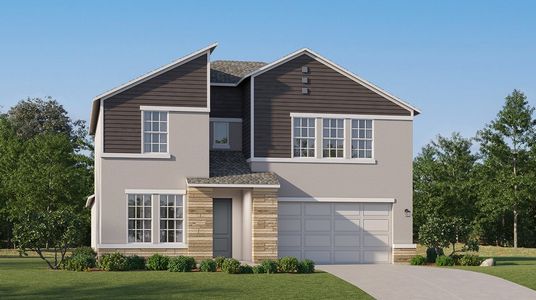 New construction Single-Family house 9941 Eaglecreek Lp, Land O' Lakes, FL 34638 plan Preston - image