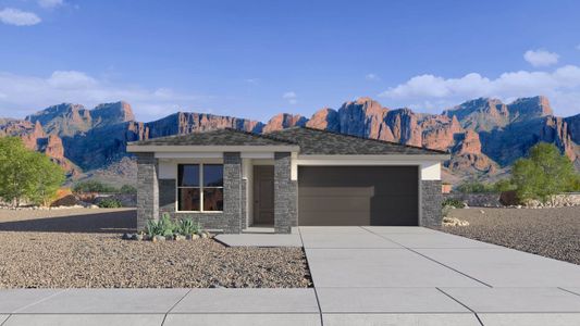 New construction Single-Family house 17649 W Sanna St, Waddell, AZ 85355 Dove- photo 0