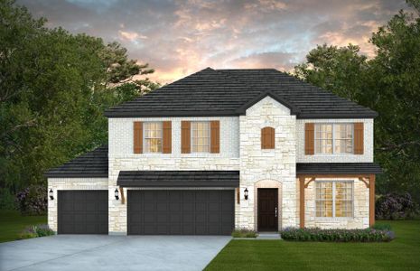 New construction Single-Family house 10207 Cactus Hls, San Antonio, TX 78254 plan Caldwell - 3-Car Garage - image