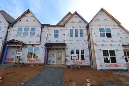 New construction Townhouse house 3197 Mission Olive Pl, New Hill, NC 27562 Hazelnut - Townhome Series- photo 1 1