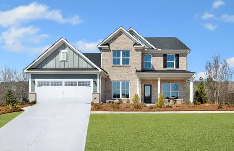 New construction Single-Family house 5350 Hyde Grove Dr, Cumming, GA 30040 Riverton- photo 0