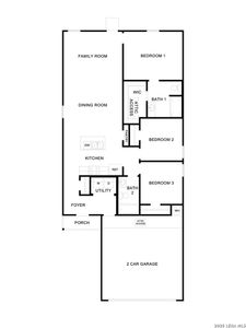 New construction Single-Family house 200 Langston Dr, Maxwell, TX 78656 plan The Barton - image
