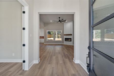 Front Foyer with Accent Ceiling, Office to the left and Living Area Straight Ahead