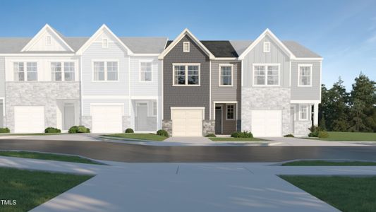 New construction Townhouse house 825 Windmill Palm Drive, Zebulon, NC 27597 Cameron- photo 0