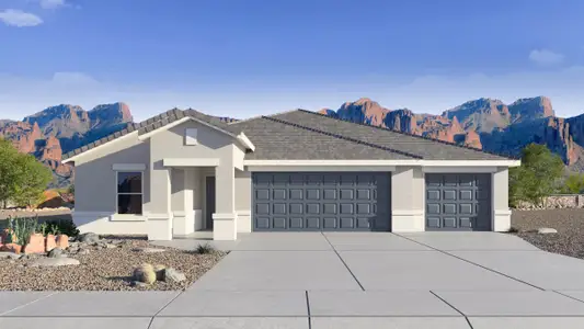 New construction Single-Family house 12425 E Agave Ln, Florence, AZ 85132 plan Courtland - image