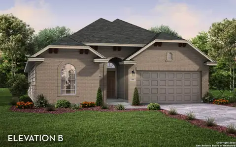 New construction Single-Family house 175 Hazel Wy, Mico, TX 78066 plan Greeley - image