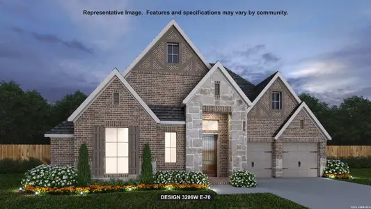 New construction Single-Family house 642 Borchers Blvd, New Braunfels, TX 78132 plan 3206W - image