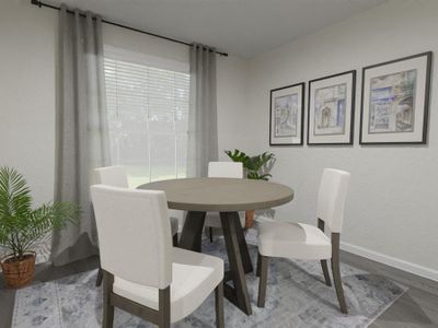 Enjoy a sunny dining area in your new townhome in Winter Haven. (Artists` rendering of the Catalina)