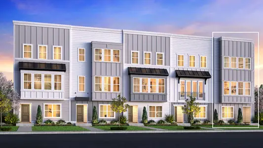 New construction Townhouse house 342 Hutcherson Aly, Nashville, TN 37209 plan Rogers Westbrook - image