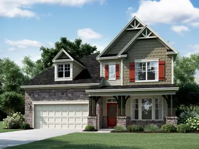 New construction Single-Family house 2446 Andrena Wy, New Hill, NC 27562 plan Blair - Single Family Marquee Collection - image