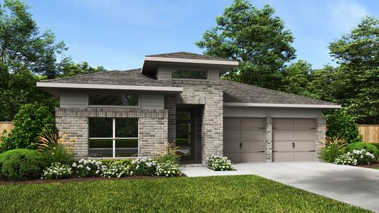 New construction Single-Family house 1912 Bighorn Trl, New Braunfels, TX 78132 plan 2433E - image